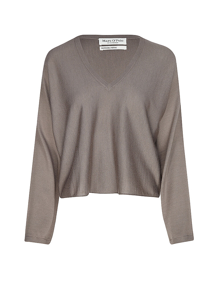 Poloshirt MARC O'POLO "mit TENCEL™ Modal", Damen, Gr. L, chalky braun, Obermaterial: 58% Baumwolle, 38% Modal, 4% Elasthan, unifarben, slim fit, Shirts 8